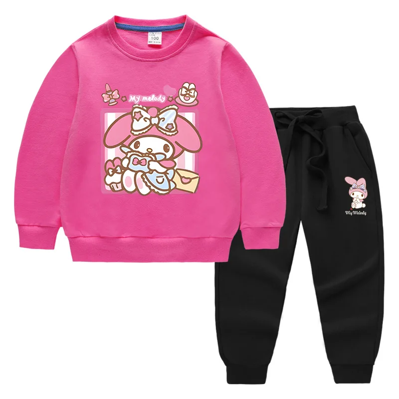 Sanrio Melody 2023 Spring and Autumn New Children's Clothing Sweater Trousers Cartoon Two-piece Cotton Long-Sleeved Suit
Sanrio Melody 2023 Spring and Autumn New Children's Clothing Sweater Trousers Cartoon Two-piece Cotton Long-Sleeved Suit