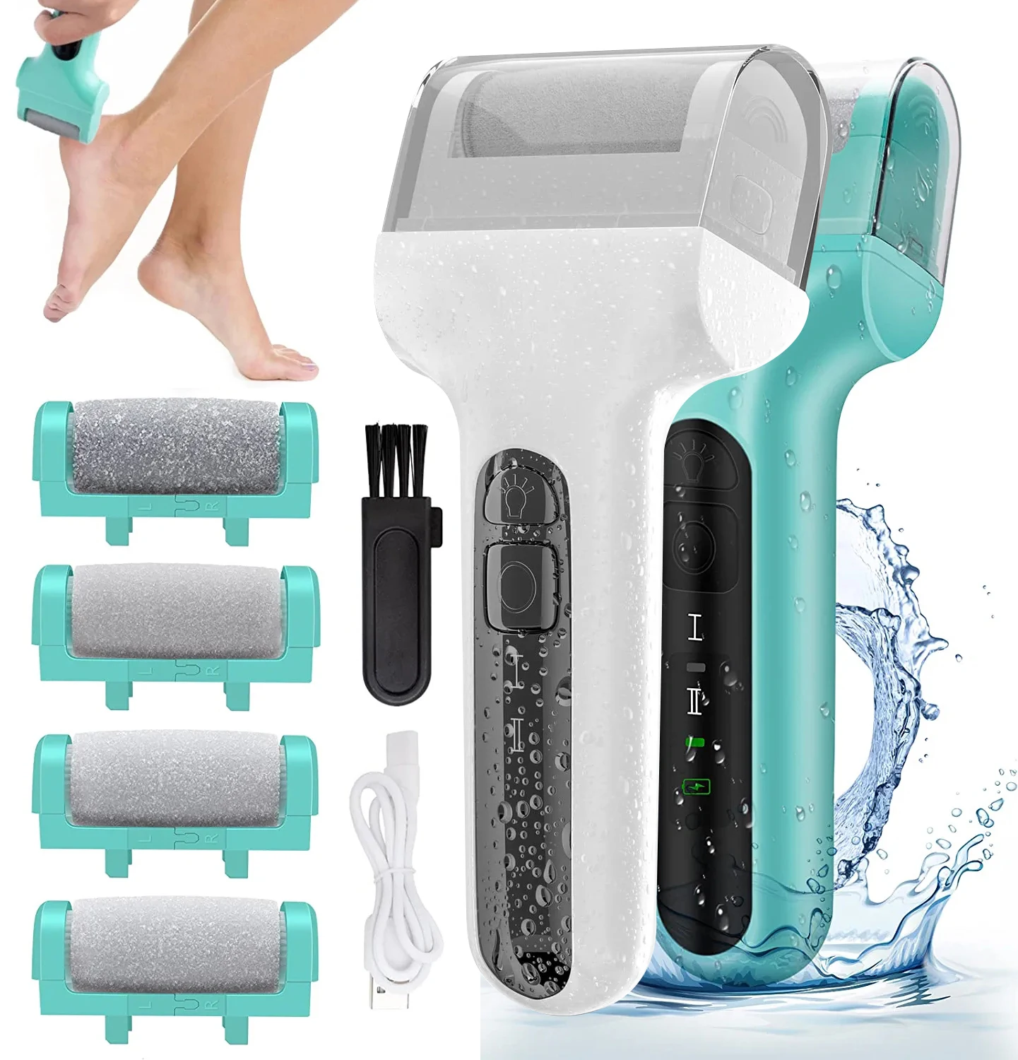 Professional Electric Feet Callus Remover for Softer Feet | Foot Skin Care Home Spa Pedicure Kit Smooth Scrubber Scraper Grate
Professional Electric Feet Callus Remover for Softer Feet | Foot Skin Care Home Spa Pedicure Kit Smooth Scrubber Scraper Grate
