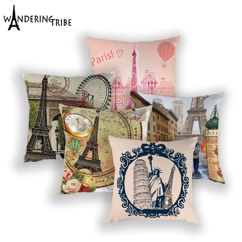 Retro Pillow Cover Flowers Home Decorative Cushion Case Polyester Pillows Covers France Paris Car Bed Cushions Cases Kissenbezug
Retro Pillow Cover Flowers Home Decorative Cushion Case Polyester Pillows Covers France Paris Car Bed Cushions Cases Kissenbezug