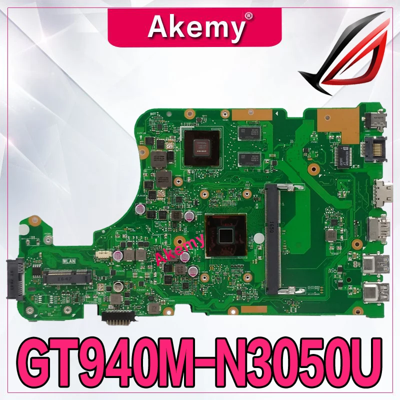Akemy X555SJ N3050 CPU N16V-GM-B1 mainboard For Asus X555S X555SJ X555 A555 A555S laptop motherboard Tested Working
Akemy X555SJ N3050 CPU N16V-GM-B1 mainboard For Asus X555S X555SJ X555 A555 A555S laptop motherboard Tested Working