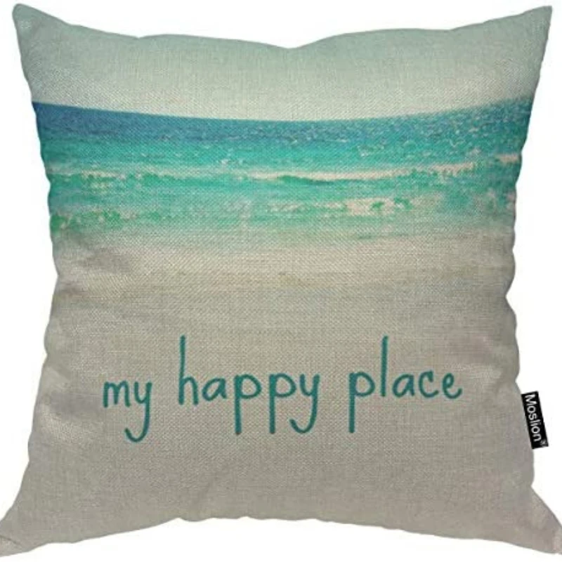 My Happy Place Pillow Case Beach Sea Travel Blue Linen Pillowcase Sofa Car Office Home Decor 45X45 50X50 Soft Pillow Covers
My Happy Place Pillow Case Beach Sea Travel Blue Linen Pillowcase Sofa Car Office Home Decor 45X45 50X50 Soft Pillow Covers