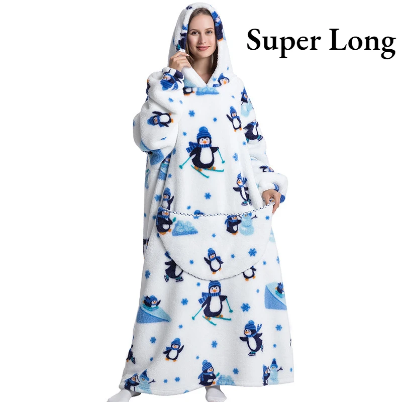 Super Long Blanket with Sleeves Women Oversized Winter Hoodie Fleece Warm Hoodies Sweatshirts Giant TV Blanket Women Hoody Men
Super Long Blanket with Sleeves Women Oversized Winter Hoodie Fleece Warm Hoodies Sweatshirts Giant TV Blanket Women Hoody Men