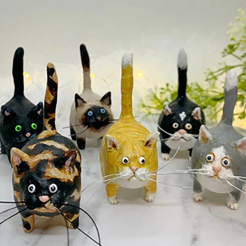 Cartoon Cat Long Tail Mini Statue Resin Crafts Desk Model Toy Miniature Desktop Figurines Ornaments Home Decoration Accessories
Cartoon Cat Long Tail Mini Statue Resin Crafts Desk Model Toy Miniature Desktop Figurines Ornaments Home Decoration Accessories