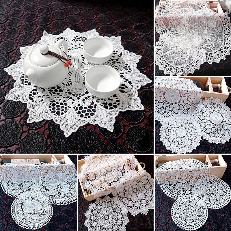 Round Hollow Lace Coaster Plate Bowl Insulation Pad Vintage Embroidery Placemat Coffee Cup Mat Christmas Tablecloth Home Decor
Round Hollow Lace Coaster Plate Bowl Insulation Pad Vintage Embroidery Placemat Coffee Cup Mat Christmas Tablecloth Home Decor
