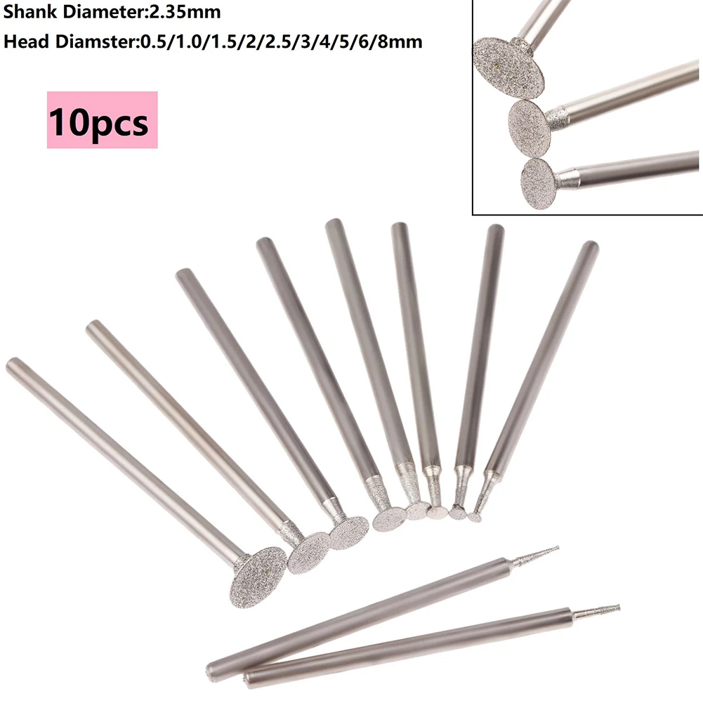 Ultra-Thin T Head Grinding Bit 10x 2.35mm DRELD - Dremel Accessories Diamond Shank Engraving Tools Sculpturing
Ultra-Thin T Head Grinding Bit 10x 2.35mm DRELD - Dremel Accessories Diamond Shank Engraving Tools Sculpturing