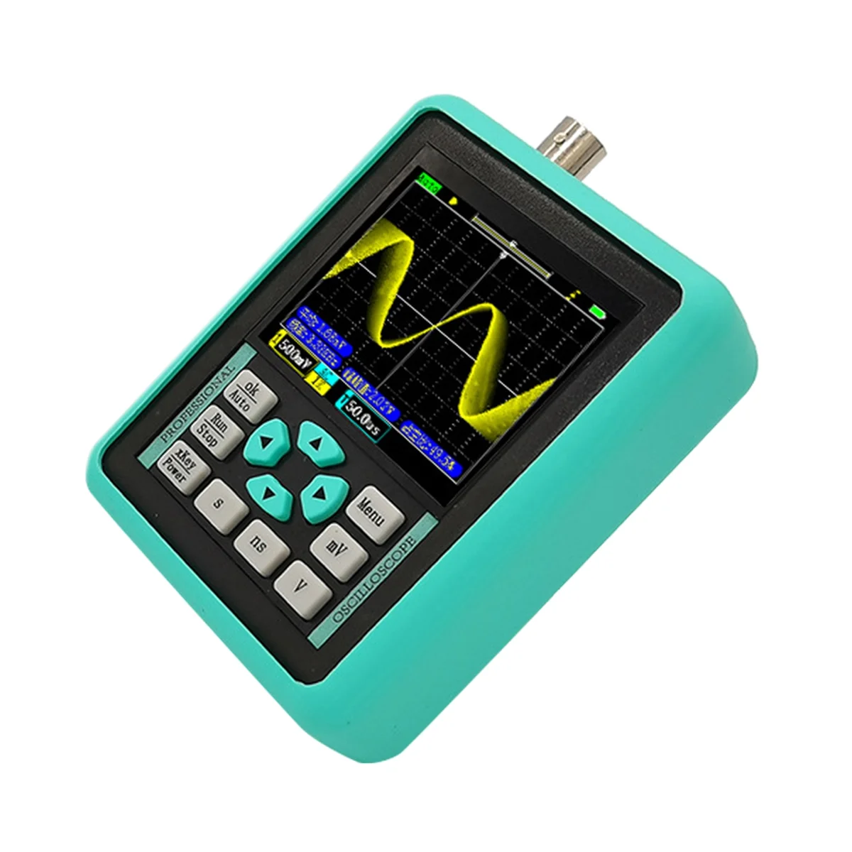 Mini Portable Digital Oscilloscope 120M Bandwidth Car Maintenance 500M Sampling
Mini Portable Digital Oscilloscope 120M Bandwidth Car Maintenance 500M Sampling