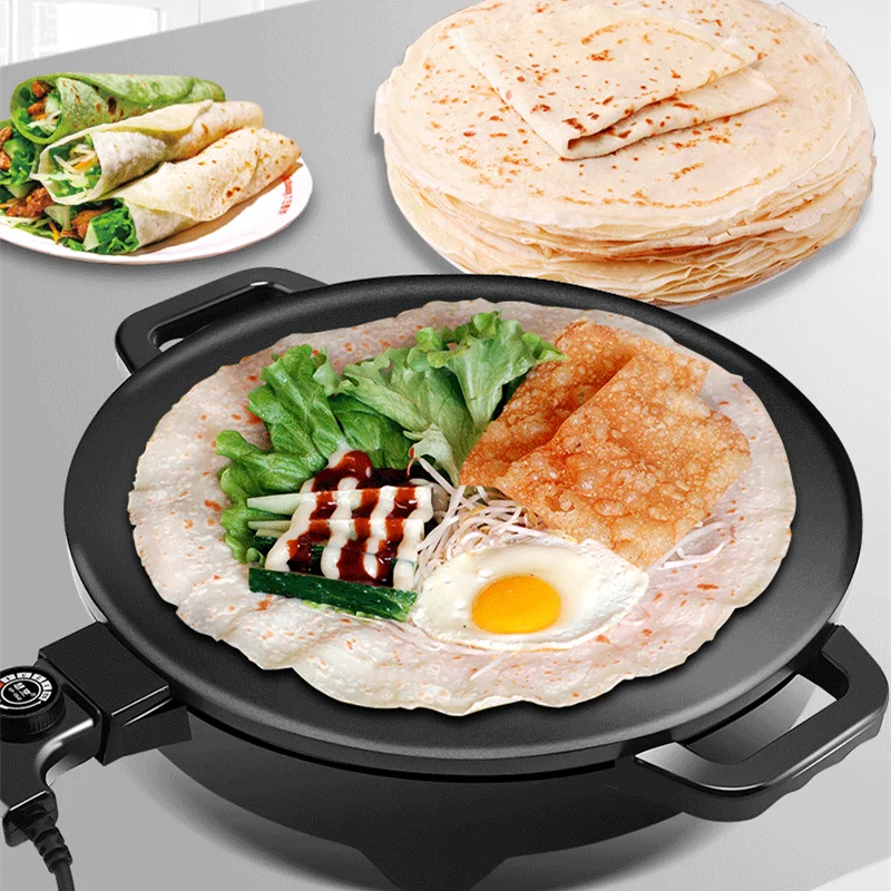 

220V Electric Thick Pancake Pan Non-stick Pancake Crepe Bakig Pan Pot Barbecue Grill Electric Frying Pan EU/AU/UK/US