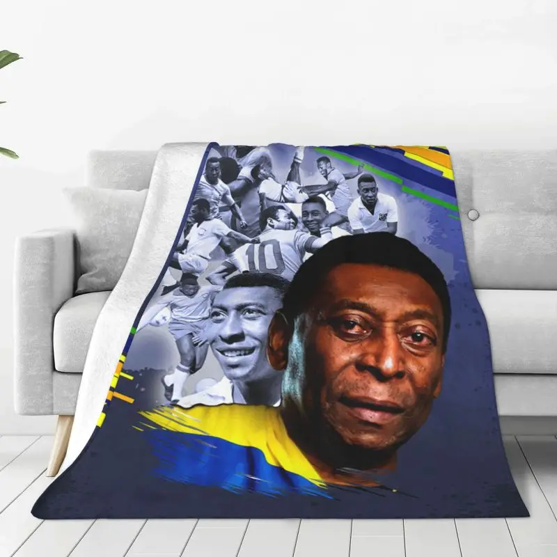 Pele The King Of Football Blanket Soft Fleece Spring Warm Flannel Soccer Throw Blankets for Sofa Office Bedroom Quilt
Pele The King Of Football Blanket Soft Fleece Spring Warm Flannel Soccer Throw Blankets for Sofa Office Bedroom Quilt