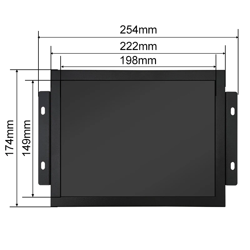 Mini 9.7 inch industrial LCD Monitor with Resistive Touch open frame mounted Hanging ear Metal Case HD-MI for factory equipment
Mini 9.7 inch industrial LCD Monitor with Resistive Touch open frame mounted Hanging ear Metal Case HD-MI for factory equipment