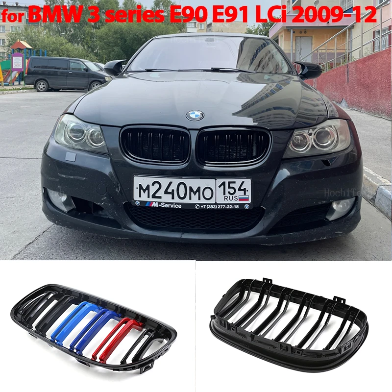 Car Glossy Black Grill Front Kidney Grille for BMW 3 Series E90 E91 LCi 2009 2010 2011 2012 Dual Slats Double Line Grill Styling
Car Glossy Black Grill Front Kidney Grille for BMW 3 Series E90 E91 LCi 2009 2010 2011 2012 Dual Slats Double Line Grill Styling
