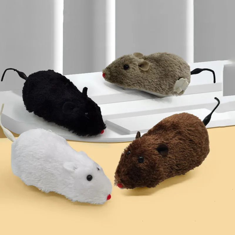 Wind-up plush little mouse pet dog cat toy wind up toys mouse rat cute kids toys Simulation scary small animal toy Unisex
Wind-up plush little mouse pet dog cat toy wind up toys mouse rat cute kids toys Simulation scary small animal toy Unisex