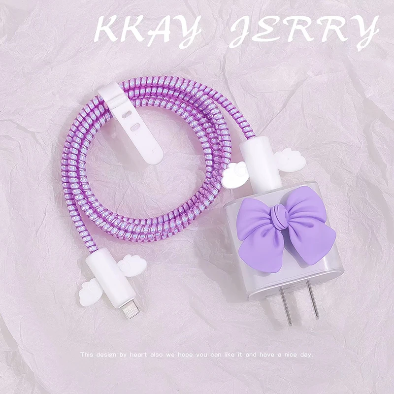 USB Cable Winder Spiral Protection For iphone 13 14 20W Original Charger Data Line Protective Cable Cord Protector Break Proof
USB Cable Winder Spiral Protection For iphone 13 14 20W Original Charger Data Line Protective Cable Cord Protector Break Proof