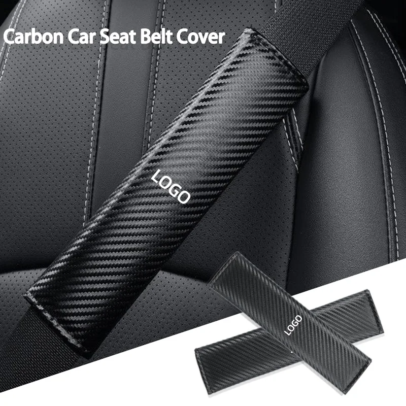 

Carbon Car Seat Safety Belt Protector For Cadillac XT6 CT6 XT5 CT5 XT4 CT4 CTS ATS SRX BLS XLR XTS STS Escalade Seville Deville