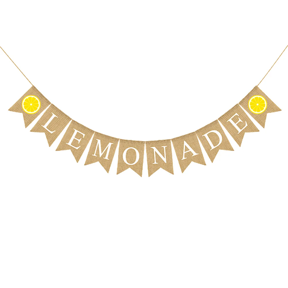Party Linen Banner Burlap Hanging String Flag Party Swallowtail Banner Lemon Banner Baby Shower Decorations
Party Linen Banner Burlap Hanging String Flag Party Swallowtail Banner Lemon Banner Baby Shower Decorations