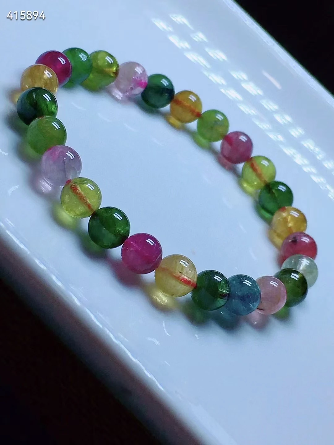 7mm Natural Colorful Tourmaline Crystal Bracelet Clear Round Beads Watermelon Candy Tourmaline Brazil Women Jewelry AAAAAAA
7mm Natural Colorful Tourmaline Crystal Bracelet Clear Round Beads Watermelon Candy Tourmaline Brazil Women Jewelry AAAAAAA