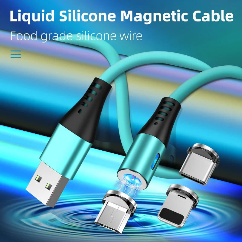 DIXSG Magnetic Charging Cable Liquid Silicone Magnet Charger Cord Usb Cable for iPhone Micro USB Type C Mobile Phone Charge Wire
DIXSG Magnetic Charging Cable Liquid Silicone Magnet Charger Cord Usb Cable for iPhone Micro USB Type C Mobile Phone Charge Wire