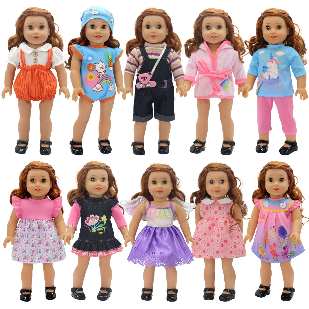 Dress and Jumpsuit Doll's Clothes Fit 16-18 Inch Girls and 40-45cm Newborn Baby Dolls Accessories Kids Dress-Up Play House Toys
Dress and Jumpsuit Doll's Clothes Fit 16-18 Inch Girls and 40-45cm Newborn Baby Dolls Accessories Kids Dress-Up Play House Toys