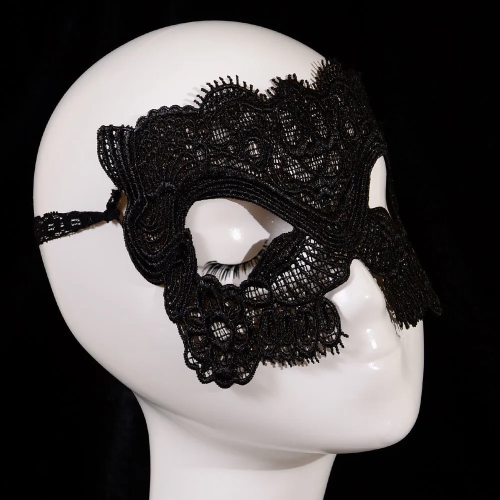 Black Lace Mask Masquerade Sexy Lady Dance Eye Masks Cat Girl Half Face Halloween Party Cosplay Props 18X9cm
Black Lace Mask Masquerade Sexy Lady Dance Eye Masks Cat Girl Half Face Halloween Party Cosplay Props 18X9cm
