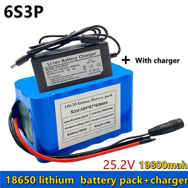 6s3p 24V 19800mAh 18650 Battery Lithium Battery 25.2v 19800mAh Electric Bicycle Moped /Electric/Li ion Battery Pack with charger
6s3p 24V 19800mAh 18650 Battery Lithium Battery 25.2v 19800mAh Electric Bicycle Moped /Electric/Li ion Battery Pack with charger