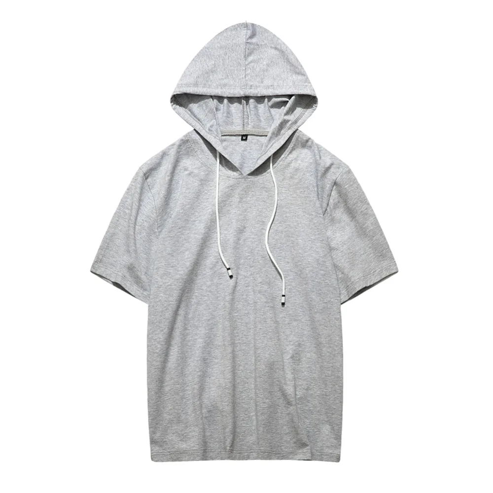 Casual Solid Loose Hooded Tops Tees Shirts Male New Sportswear Hoodie Short Sleeve Mens T-shirt Clothing
Casual Solid Loose Hooded Tops Tees Shirts Male New Sportswear Hoodie Short Sleeve Mens T-shirt Clothing