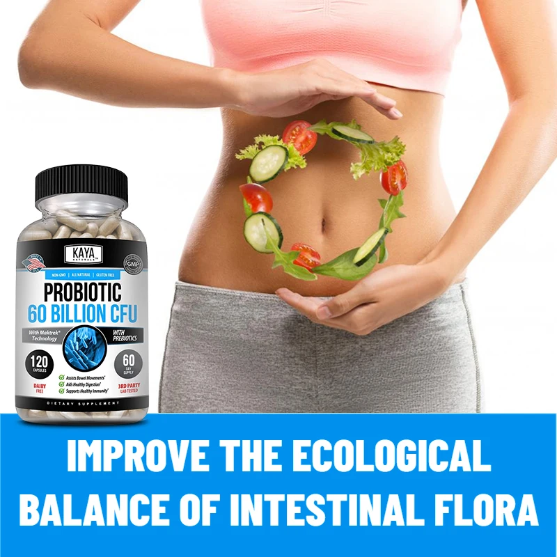 

A Probiotic Dietary Supplement That Helps Improve Gut Health, Promote Digestive Health, Reduce Gas, and Boost Immunity.