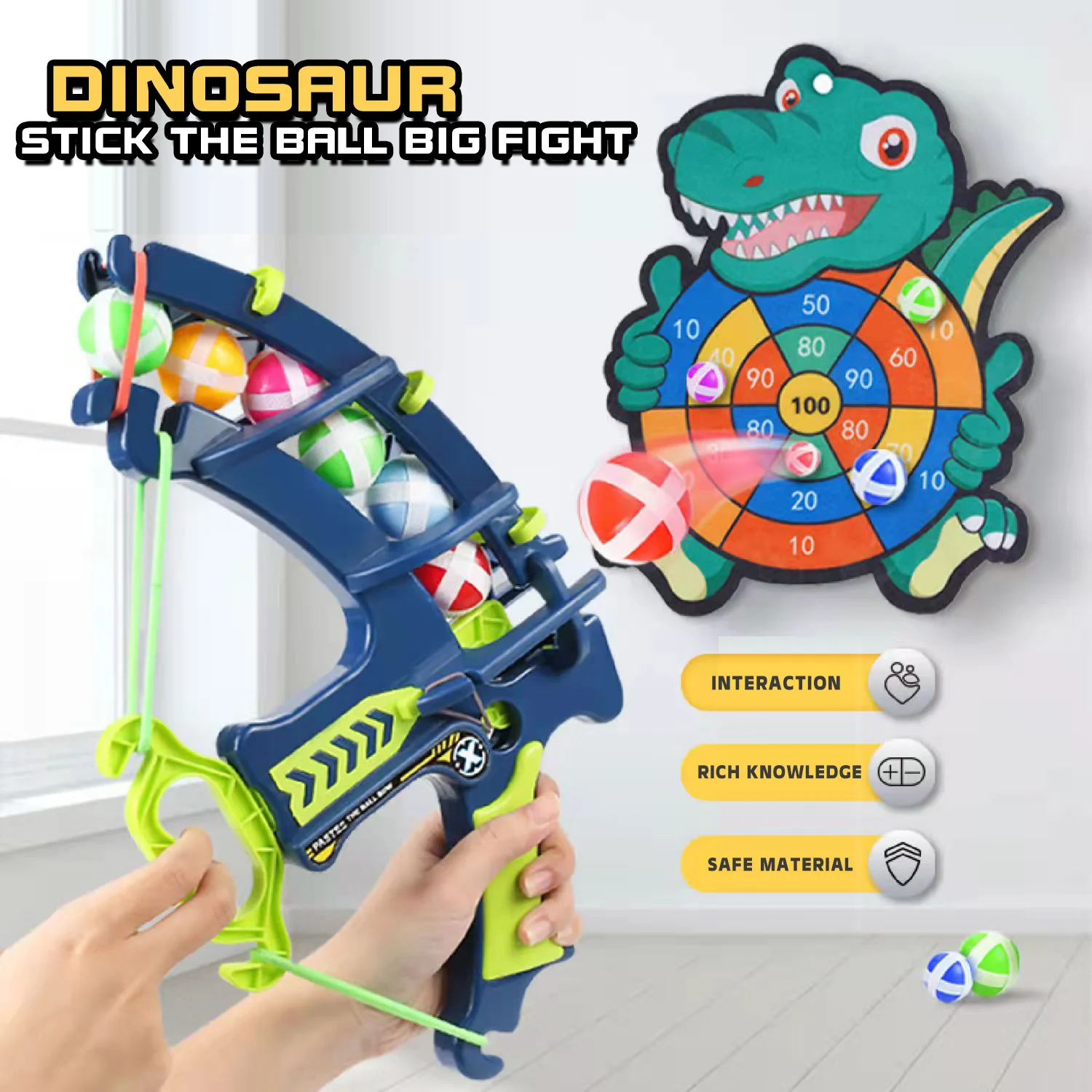 Dinosaur Slingshot Target Sticky Ball Dartboard Creative Throw Sports Board Games Montessori Basketball Christmas Gift Toys
Dinosaur Slingshot Target Sticky Ball Dartboard Creative Throw Sports Board Games Montessori Basketball Christmas Gift Toys