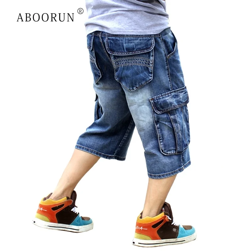ABOORUN Mens Plus Size Loose Baggy Denim Shorts Fashion Strtwear Hip Hop Skateboard Cargo Jeans Short for Male R1402
ABOORUN Mens Plus Size Loose Baggy Denim Shorts Fashion Strtwear Hip Hop Skateboard Cargo Jeans Short for Male R1402