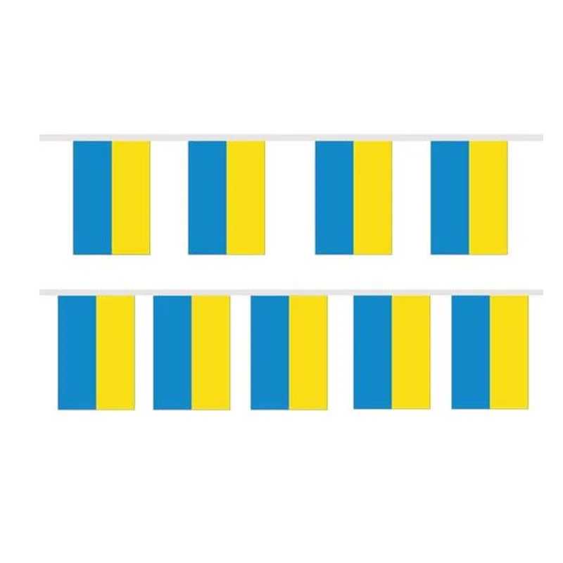 50Sets/Lot National Flag Lines Hang On One Rope Ukraine Buntings 14*21cm And 20*28cm String Ukraine Banner Flags Wholesale
50Sets/Lot National Flag Lines Hang On One Rope Ukraine Buntings 14*21cm And 20*28cm String Ukraine Banner Flags Wholesale