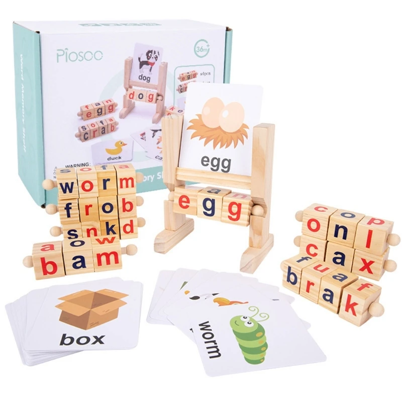Block Spelling Toy for Kids Ages 3 4 5 Montessori Alphabets Flash Cards Matching Learning for Preschool Boys Girls
Block Spelling Toy for Kids Ages 3 4 5 Montessori Alphabets Flash Cards Matching Learning for Preschool Boys Girls