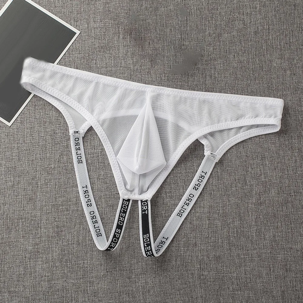 Mens Jock Strap Mesh Breathable Open File Underwear Bottom Male Backless Bikini Pouch G-String Jockstrap Low Waist Briefs Thong
Mens Jock Strap Mesh Breathable Open File Underwear Bottom Male Backless Bikini Pouch G-String Jockstrap Low Waist Briefs Thong