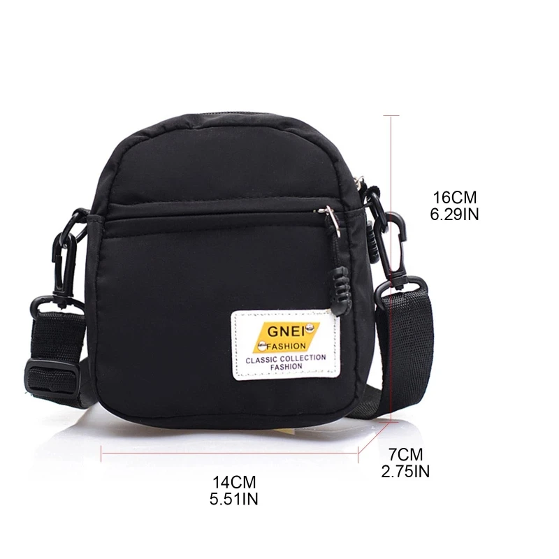Nylon Shoulder Bags Small Zipper Crossbody Purse Satchel Bags Casual Solid Color Messenger Bag with Adjustable Strap
Nylon Shoulder Bags Small Zipper Crossbody Purse Satchel Bags Casual Solid Color Messenger Bag with Adjustable Strap