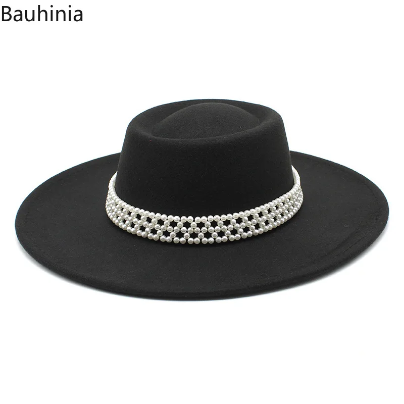 Bauhinia Fedora Hat For Women Classic Hepburn Style Black White Felt Jazz Cap Round Top Dome Formal Wedding Dress Cap шапка
Bauhinia Fedora Hat For Women Classic Hepburn Style Black White Felt Jazz Cap Round Top Dome Formal Wedding Dress Cap шапка