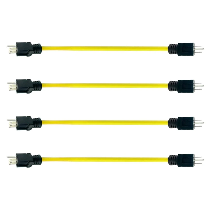 4 Pack 3 Prong Plug To Plug Male Double 5-15P Extension Cord, RV, Generator Adapter Cord, 125V 24Inch US Plug
4 Pack 3 Prong Plug To Plug Male Double 5-15P Extension Cord, RV, Generator Adapter Cord, 125V 24Inch US Plug