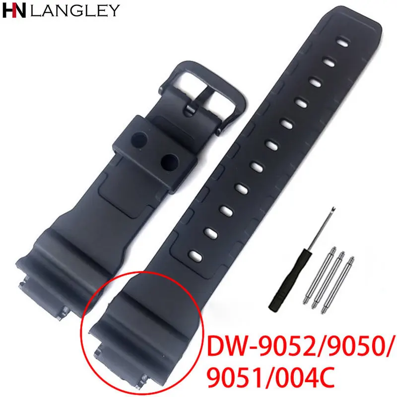 16mm Silicone Watchband for DW-9052/9051/9050/004C Band PU Watch Accessories for Casio Strap Black Silver Buckle Men Bracelet
16mm Silicone Watchband for DW-9052/9051/9050/004C Band PU Watch Accessories for Casio Strap Black Silver Buckle Men Bracelet