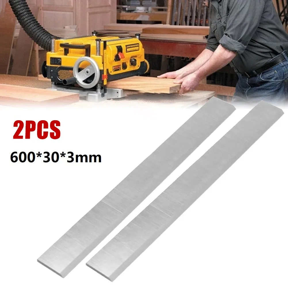 2pcs HSS Blade Kit For Thickness Planer Woodworking Tools Accessories 600*30*3mm High Quality Woodworking Planer Blade
2pcs HSS Blade Kit For Thickness Planer Woodworking Tools Accessories 600*30*3mm High Quality Woodworking Planer Blade