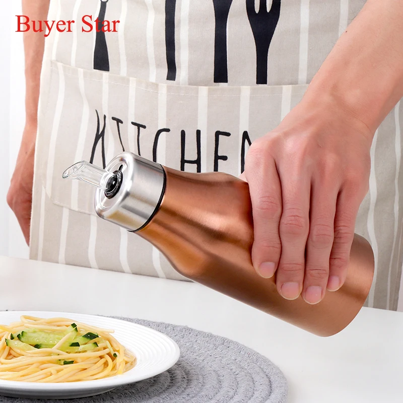 Stainless Steel Olive Oil Bottle Dispenser Grill BBQ Vinegar can metal Leakproof oil storage tools Gravy Boat kitchen gadgets
Stainless Steel Olive Oil Bottle Dispenser Grill BBQ Vinegar can metal Leakproof oil storage tools Gravy Boat kitchen gadgets