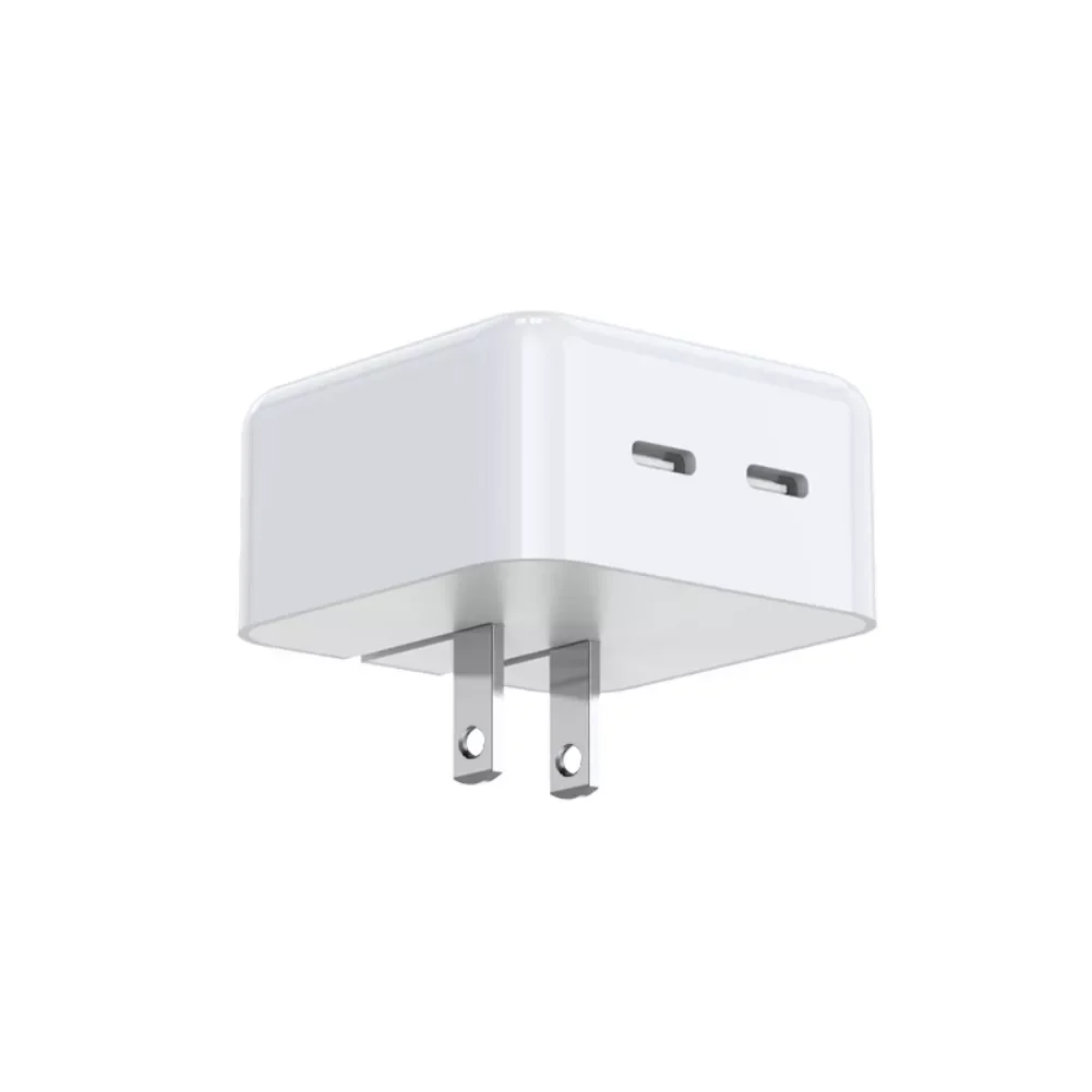 Dual C-port PD Charger GaN35W Fast Charging Head PD 3.0 USB C Wall Charger iPad Foldable Plug Charger Block
Dual C-port PD Charger GaN35W Fast Charging Head PD 3.0 USB C Wall Charger iPad Foldable Plug Charger Block