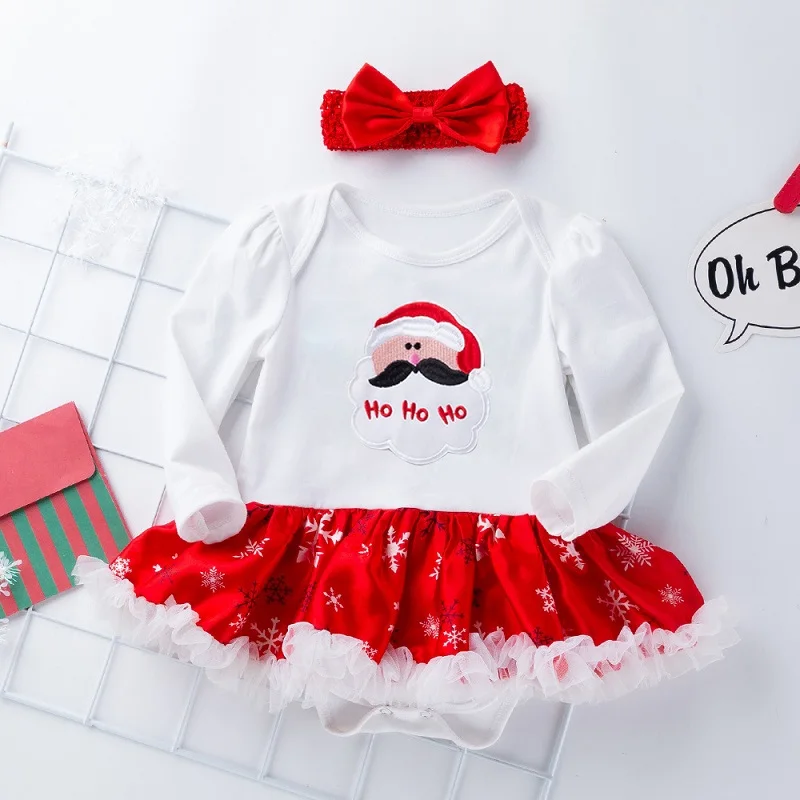 2022 New Baby Cute Christmas Santa Romper Long Sleeve o-Neck Jumpsuits Newborn Infant 2Pcs Sleepwear Party Costume
2022 New Baby Cute Christmas Santa Romper Long Sleeve o-Neck Jumpsuits Newborn Infant 2Pcs Sleepwear Party Costume