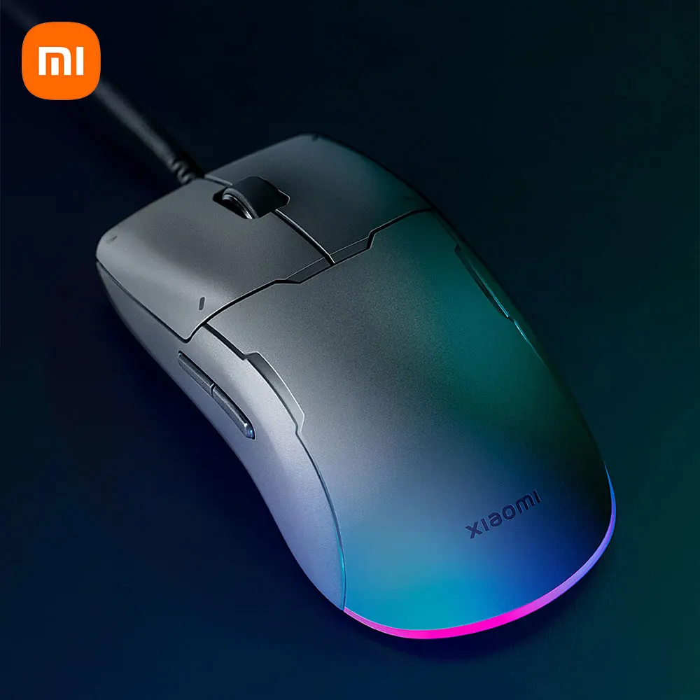 Мышь Проводная Xiaomi Lite с RGB-подсветкой, 220 дюйма, 6200 DPI 
Мышь Проводная Xiaomi Lite с RGB-подсветкой, 220 дюйма, 6200 DPI
