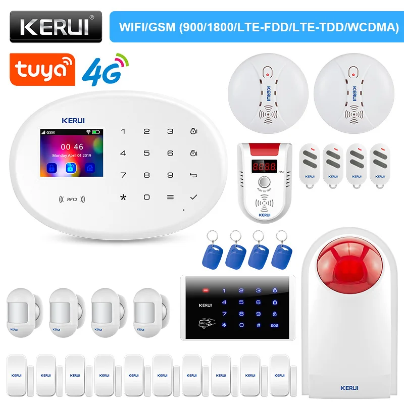 KERUI W204 сигнализация для дома 4G WIFI GSM сигнализация Tuya умный дом поддержка Alexa пульт дистанционного управления охранный PIR датчик движения
KERUI W204 сигнализация для дома 4G WIFI GSM сигнализация Tuya умный дом поддержка Alexa пульт дистанционного управления охранный PIR датчик движения