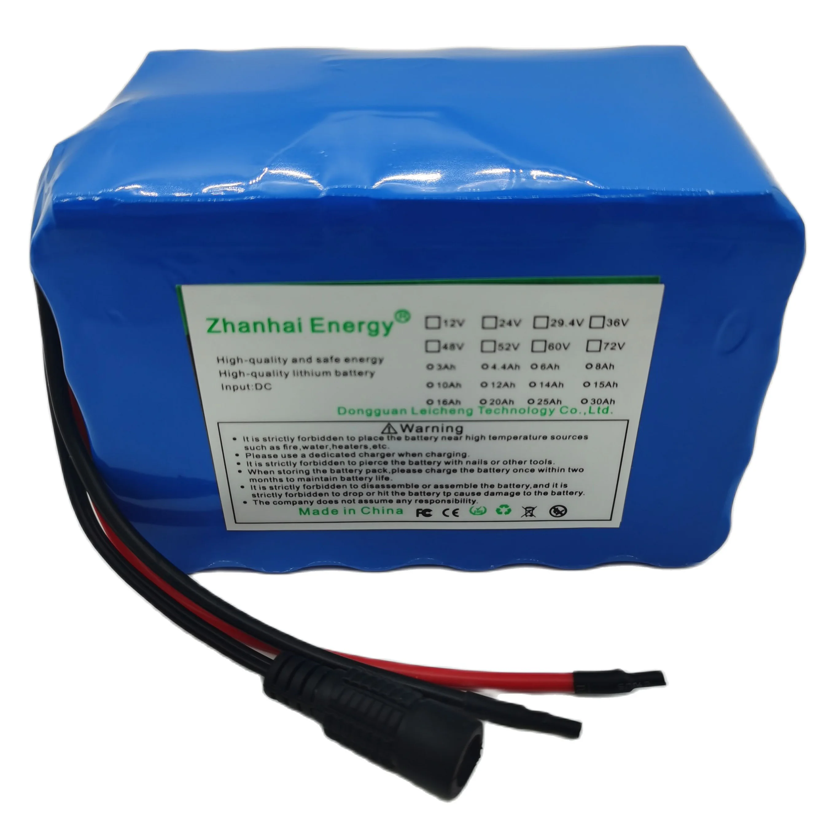 24V 10Ah 12Ah 14Ah 18650 Li-Ion Rechargeable Battery Pack 6S 4P For Electric Bikes Below 500W Electric Wheelchair Customizable
24V 10Ah 12Ah 14Ah 18650 Li-Ion Rechargeable Battery Pack 6S 4P For Electric Bikes Below 500W Electric Wheelchair Customizable