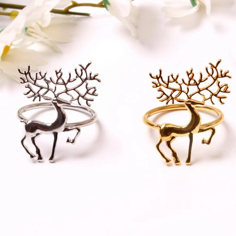 Christmas Napkin Rings Set Elegant Stainless Steel Elk Napkin Rings for Festive Christmas Table Decor Set of 6 for Weddings
Christmas Napkin Rings Set Elegant Stainless Steel Elk Napkin Rings for Festive Christmas Table Decor Set of 6 for Weddings