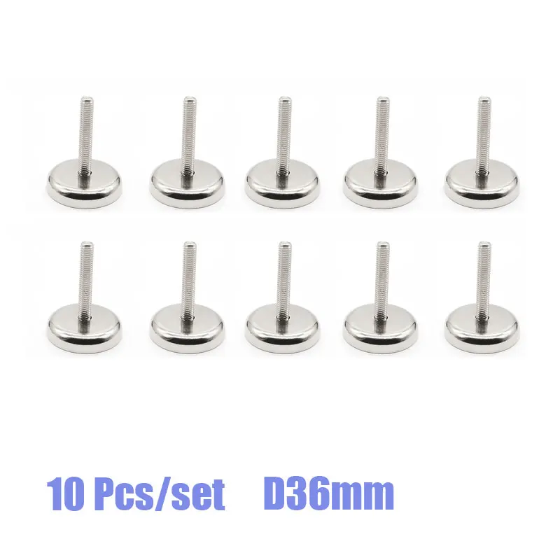 10 Pcs D36mm Magnetic Pot Salvage Permanent Ndfeb Hook With Long 37mm External Threaded Rod Neodymium Magnet Pot Salvage Magnet
10 Pcs D36mm Magnetic Pot Salvage Permanent Ndfeb Hook With Long 37mm External Threaded Rod Neodymium Magnet Pot Salvage Magnet
