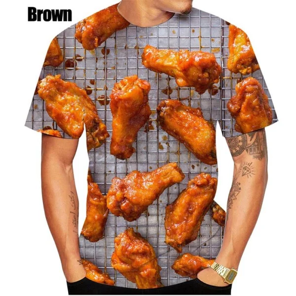 2023 New Fashion Summer Men Women The Fried Chicken Funny 3D Printed Casual Gourmet T Shirt Personality Creative T Shirt
2023 New Fashion Summer Men Women The Fried Chicken Funny 3D Printed Casual Gourmet T Shirt Personality Creative T Shirt