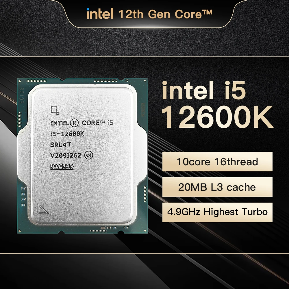 Intel Core 12th Gen Processor i5-12600K New 10 Core 16 Thread 10nm Gamer Overclocked Processor L3 Cache = 20 MB 125 W LGA 1700
Intel Core 12th Gen Processor i5-12600K New 10 Core 16 Thread 10nm Gamer Overclocked Processor L3 Cache = 20 MB 125 W LGA 1700