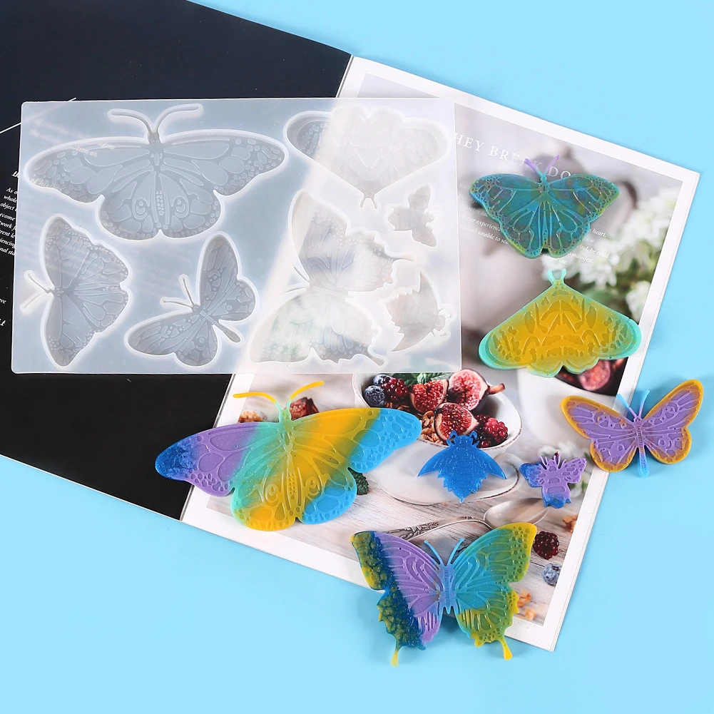 1PC Silicone Butterfly Resin Mold Casting Wind Chimes Keychain Necklace Pendant Mould Decors Baking Mold Bakeware for Kitchen
1PC Silicone Butterfly Resin Mold Casting Wind Chimes Keychain Necklace Pendant Mould Decors Baking Mold Bakeware for Kitchen