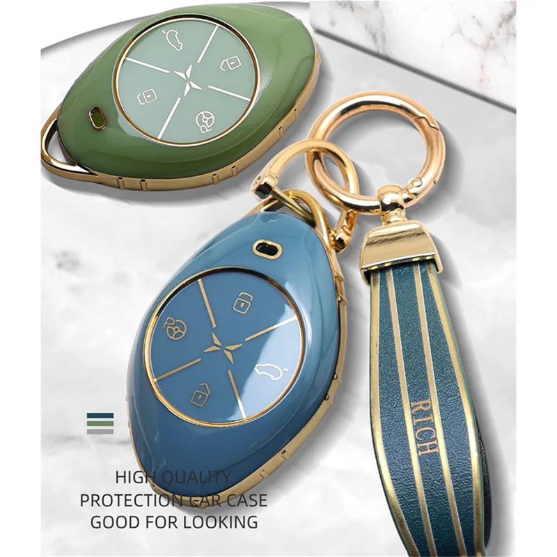 Luxurious Golden Edge Remote Car Key Case Full Cover For Xpeng P7 G3 Key Protective Shell Keychain Auto Accessories
Luxurious Golden Edge Remote Car Key Case Full Cover For Xpeng P7 G3 Key Protective Shell Keychain Auto Accessories