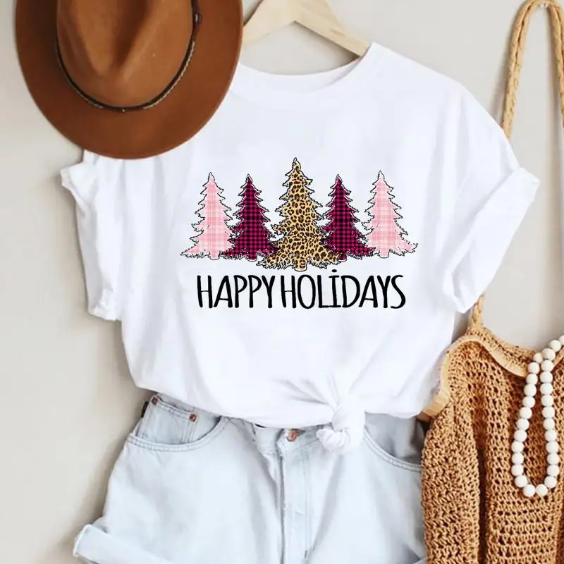 Trend Leopard Lovely Trend Women Happy Christmas T-shirts Holiday Cartoon New Year Fashion Print Top Graphic Tshirt Travel Tee
Trend Leopard Lovely Trend Women Happy Christmas T-shirts Holiday Cartoon New Year Fashion Print Top Graphic Tshirt Travel Tee