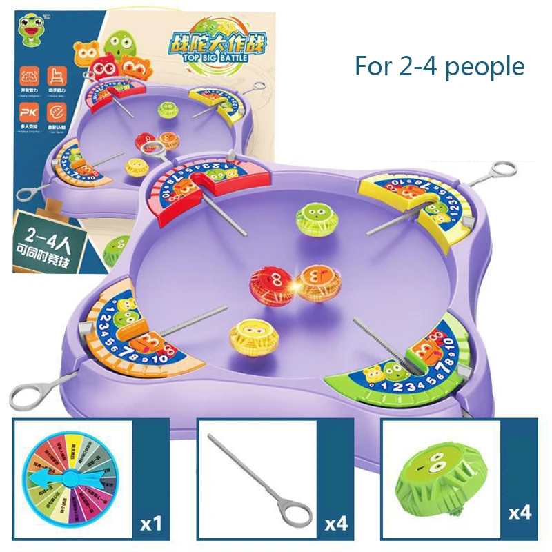 Spinning Top Battle Game Set Pull-out Spin Tops Toy with Plate For 2-4 Children Table Games Boys Speed Battling Spinner Toys
Spinning Top Battle Game Set Pull-out Spin Tops Toy with Plate For 2-4 Children Table Games Boys Speed Battling Spinner Toys