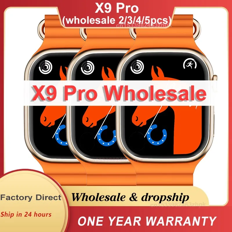 Wholesale X9 Pro Smart Watch NFC Compass 2.02" Waterproof Bluetooth Call Fitness Tracker Wireless Charging Smartwatch Men Women
Wholesale X9 Pro Smart Watch NFC Compass 2.02" Waterproof Bluetooth Call Fitness Tracker Wireless Charging Smartwatch Men Women